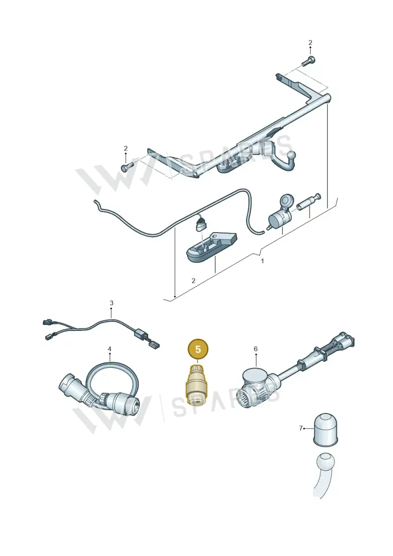 000055310A — Volkswagen Multivan (2021-) diagram 828071010, position 5
