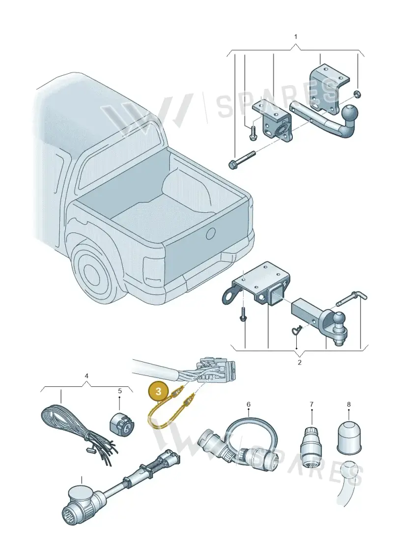 000055710 — Volkswagen Amarok twin cab (2016-2022) diagram 894071010, position 3