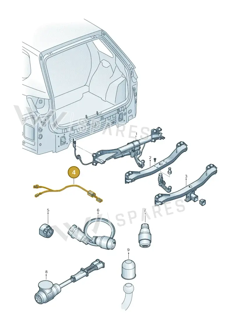 000055712A — Volkswagen Tiguan 2.0 4Motion (2017-2024) diagram 439071010, position 4