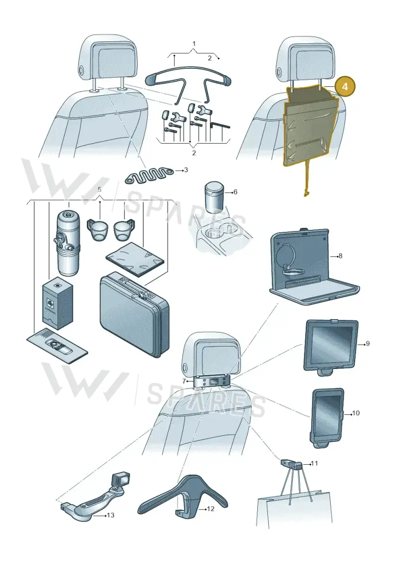 000061107 — Volkswagen Multivan (2021-) diagram 827061080, position 4