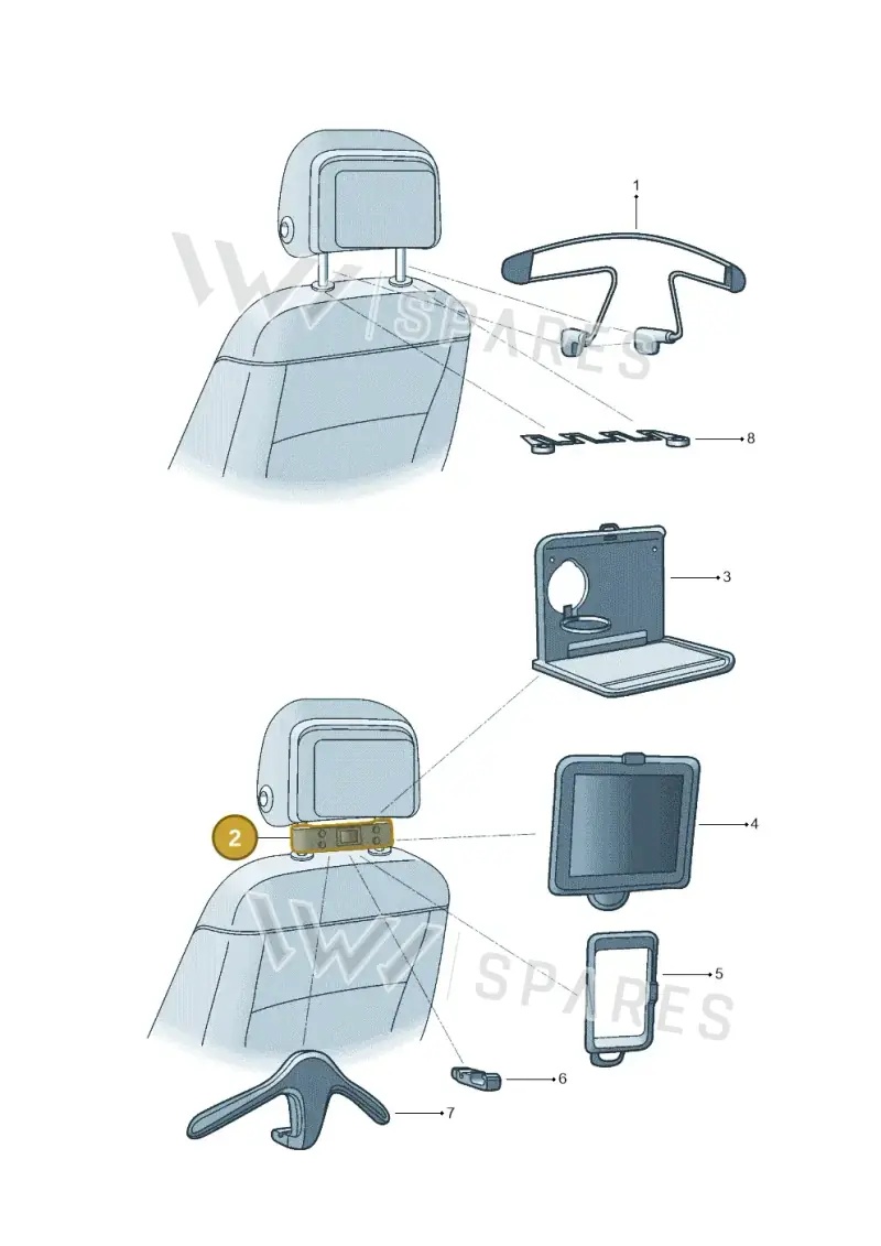 000061122 — Volkswagen Jetta 2.0 (2015-2015) diagram 880061800, position 2