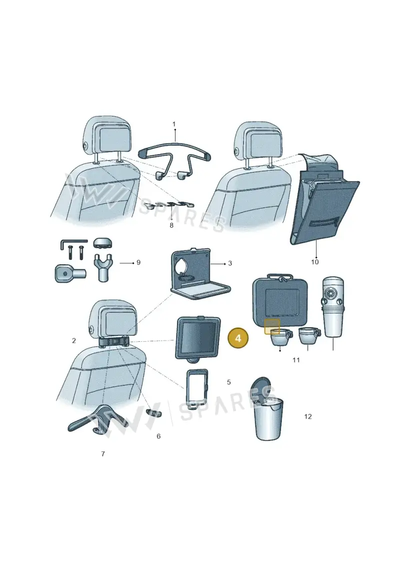 000061125A — Volkswagen GOLF             "ZA." (2005-2007) diagram 602061080, position 4
