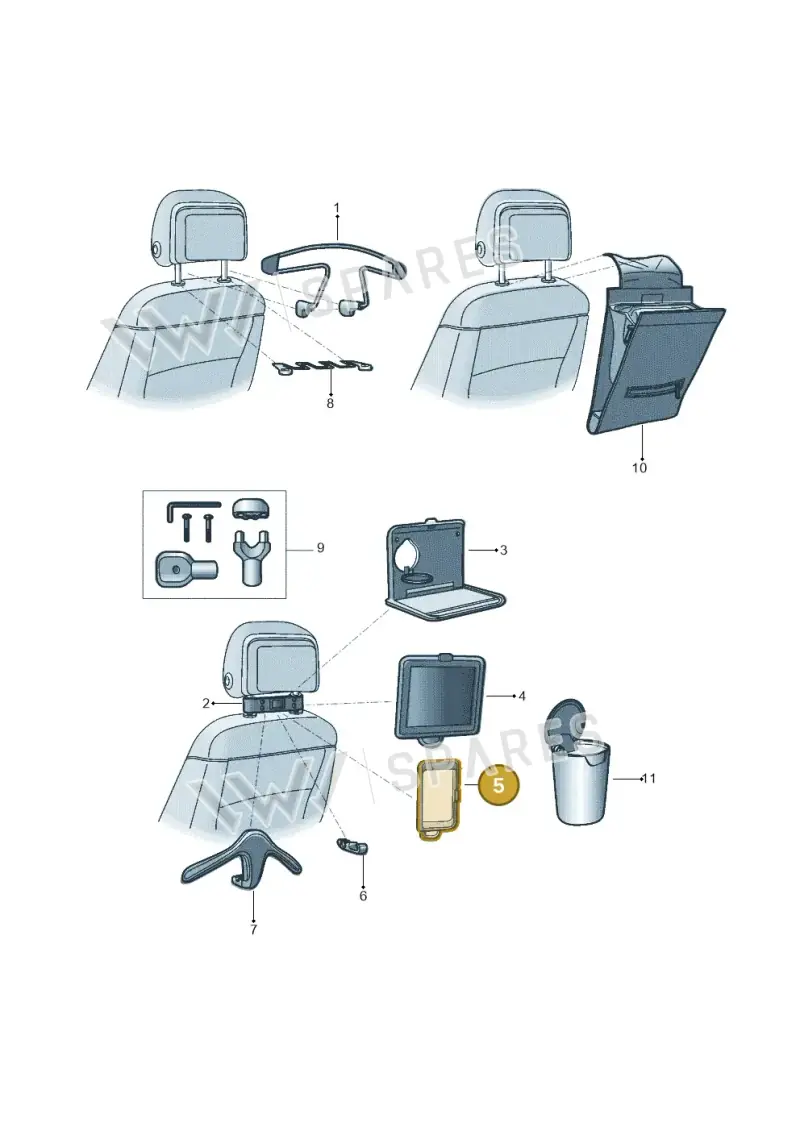 000061125B — Volkswagen T-Cross 1,0 (2019-) diagram 581061080, position 5