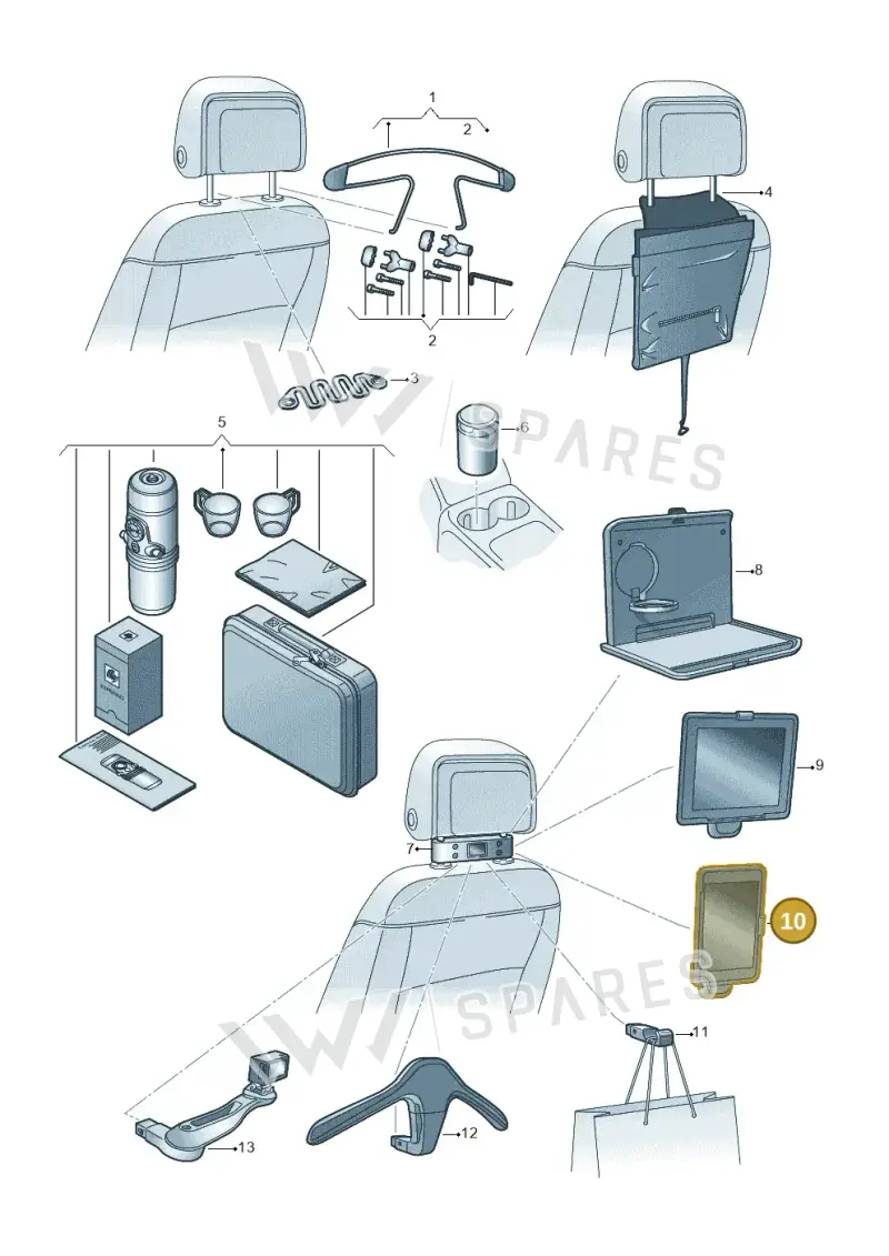 000061125B — Volkswagen Multivan (2021-) diagram 827061080, position 10