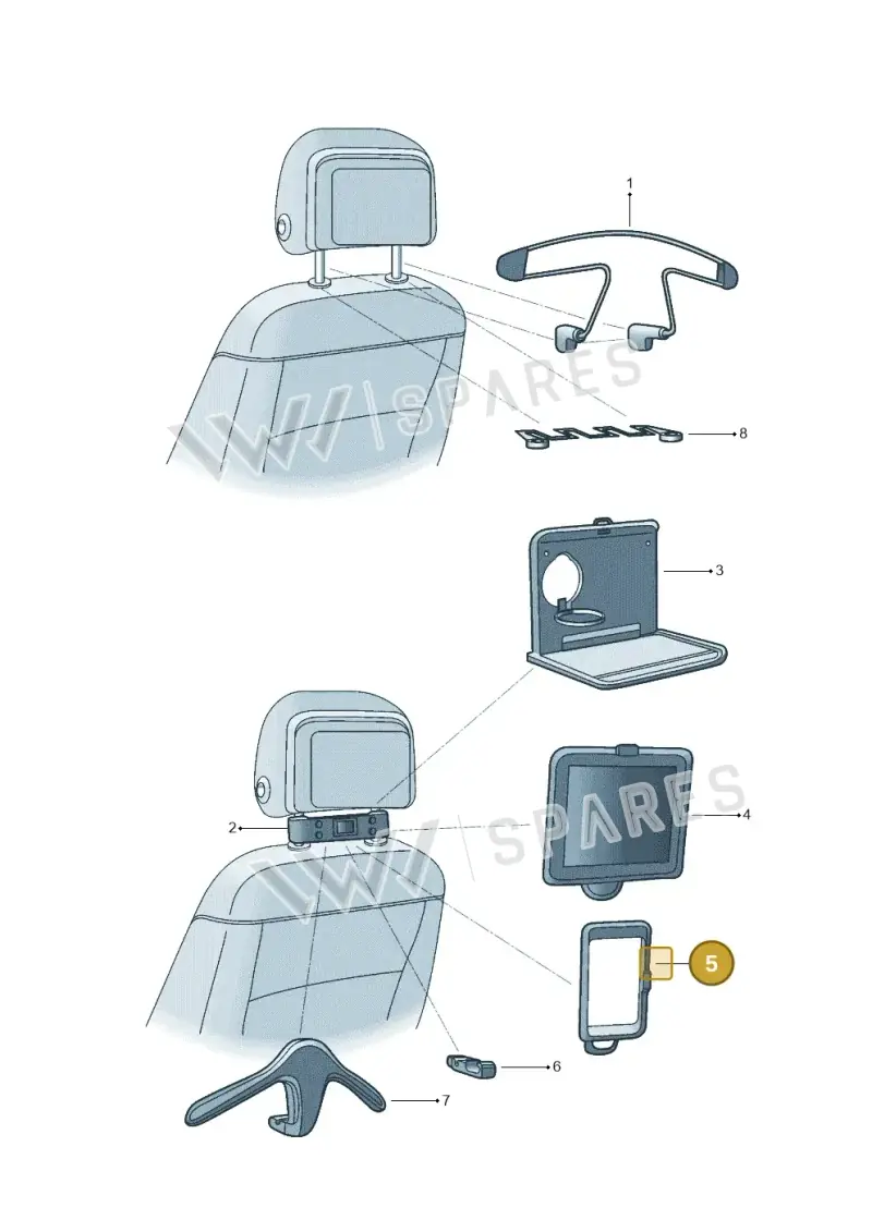 000061125B — Volkswagen Jetta 2.0 (2015-2015) diagram 880061800, position 5