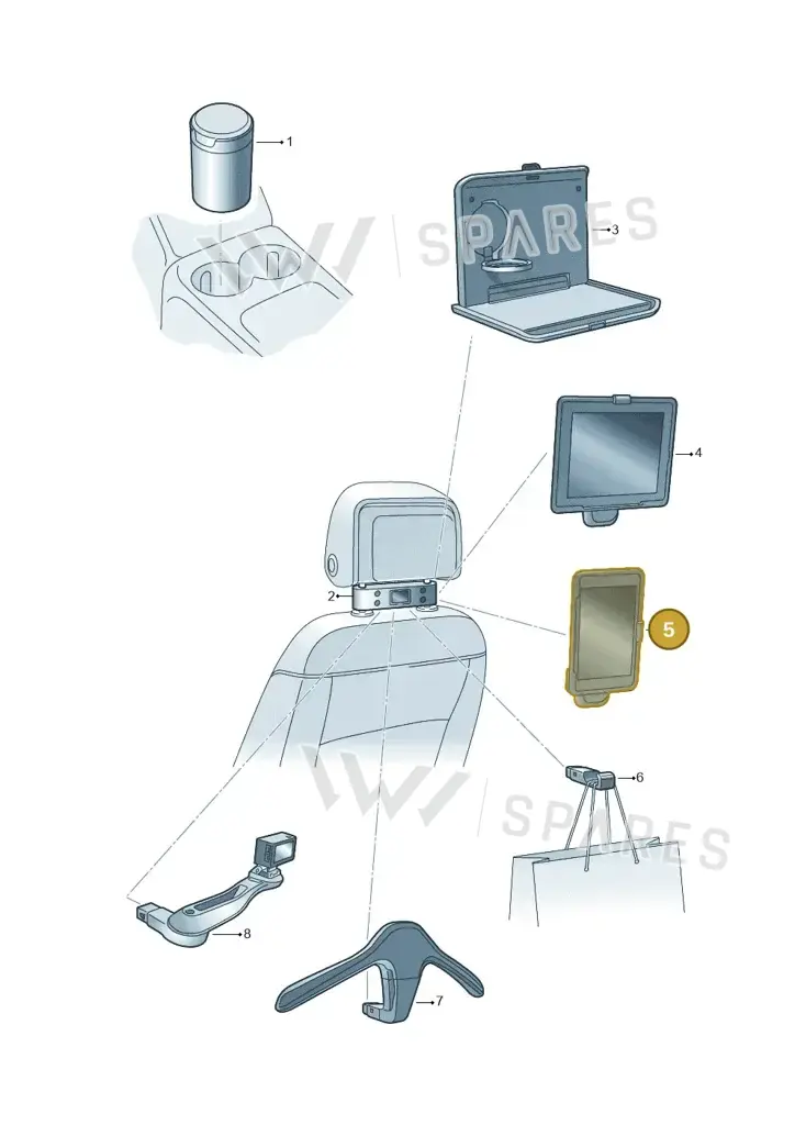 000061125B — Volkswagen Passat estate (2023-) diagram 15a061080, position 5