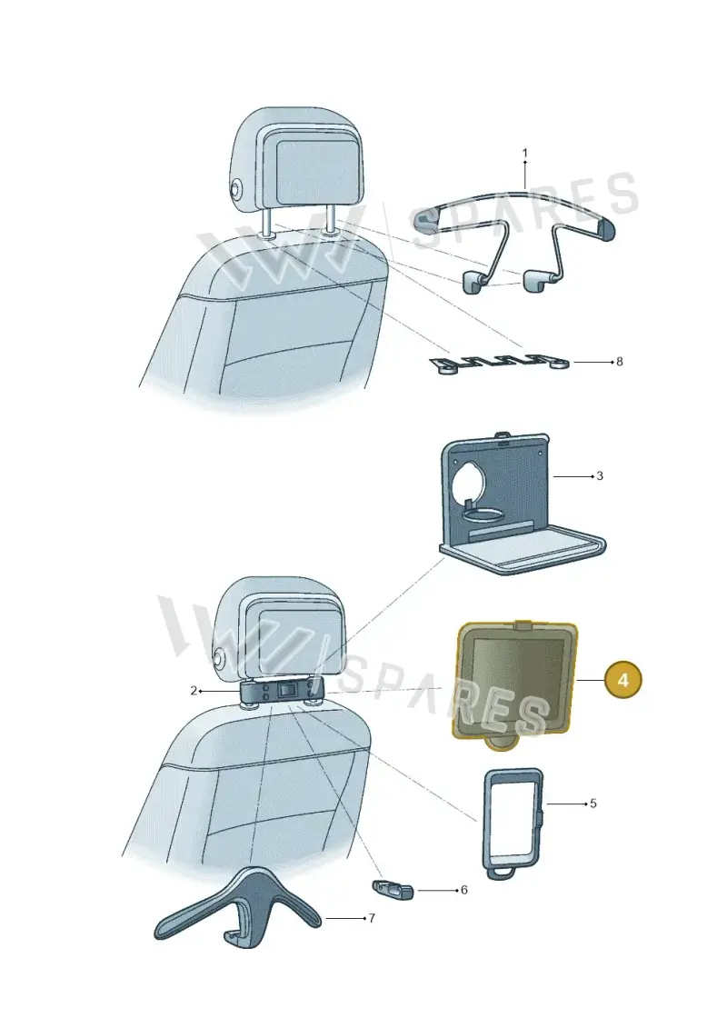 000061125E — Volkswagen Jetta 2.0 (2015-2015) diagram 880061800, position 4