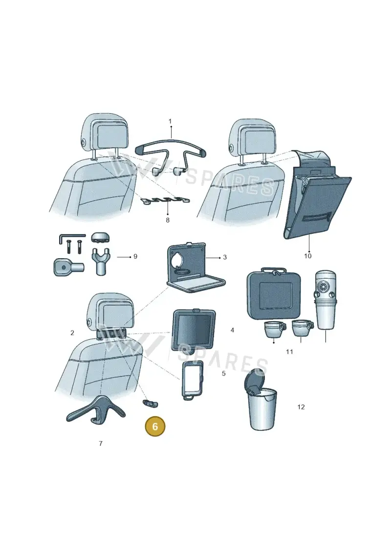 000061125J — Volkswagen GOLF             "ZA." (2005-2007) diagram 602061080, position 6