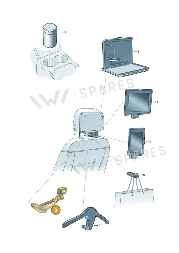 000061125J — Volkswagen Passat estate (2023-) diagram 15a061080, position 8