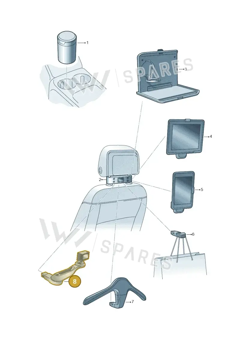 000061125J — Volkswagen Passat estate (2023-) diagram 15a061080, position 8