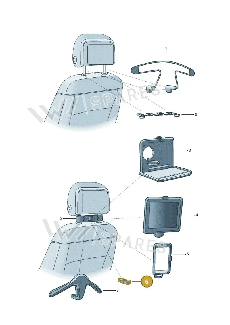 000061126B — Volkswagen Jetta 2.0 (2015-2015) diagram 880061800, position 6