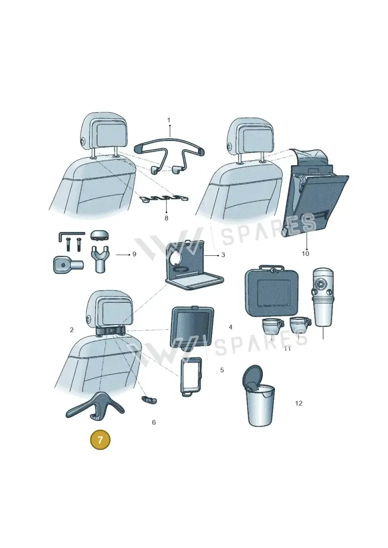 000061127B — Volkswagen GOLF             "ZA." (2005-2007) diagram 602061080, position 7