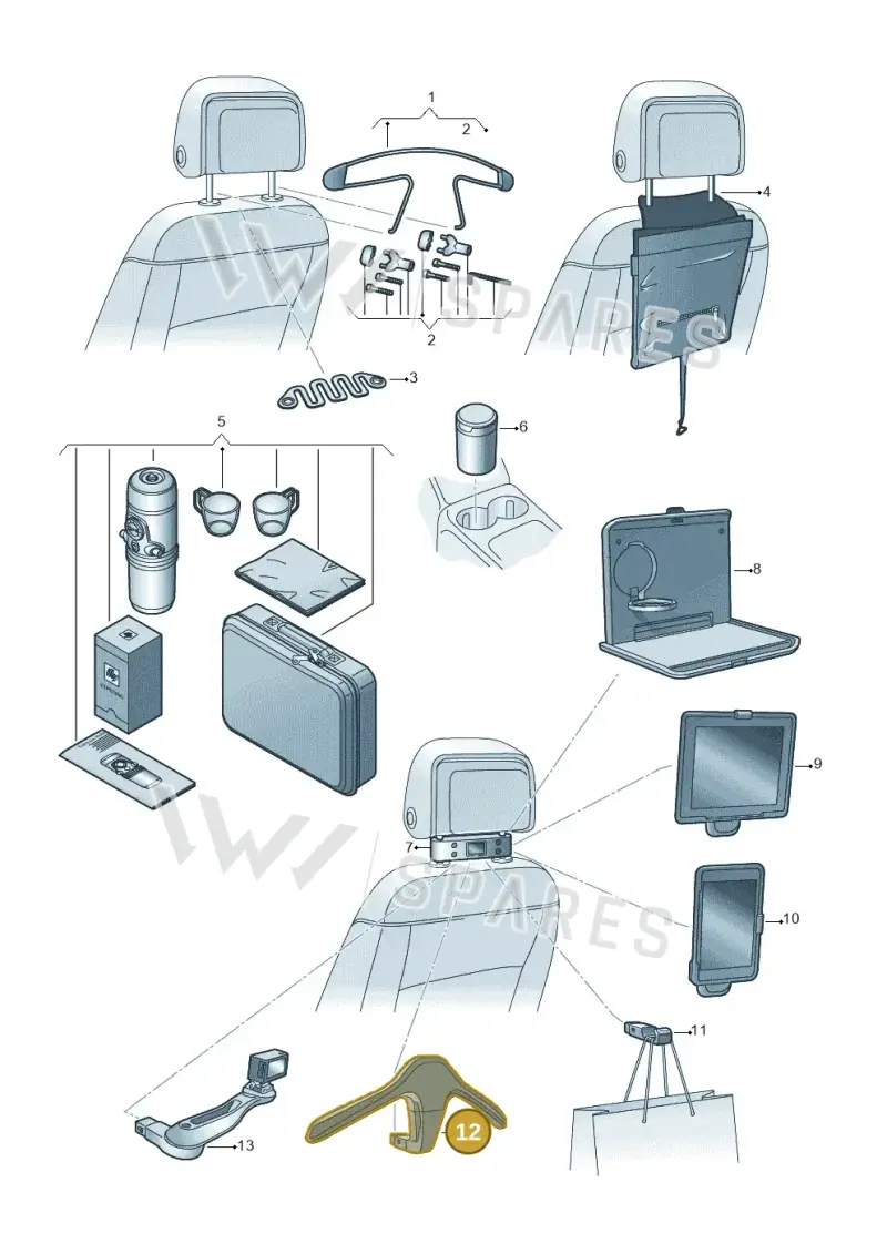 000061127B — Volkswagen Multivan (2021-) diagram 827061080, position 12