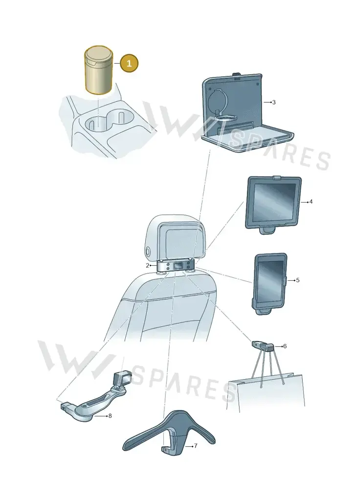 000061142 — Volkswagen Passat estate (2023-) diagram 15a061080, position 1