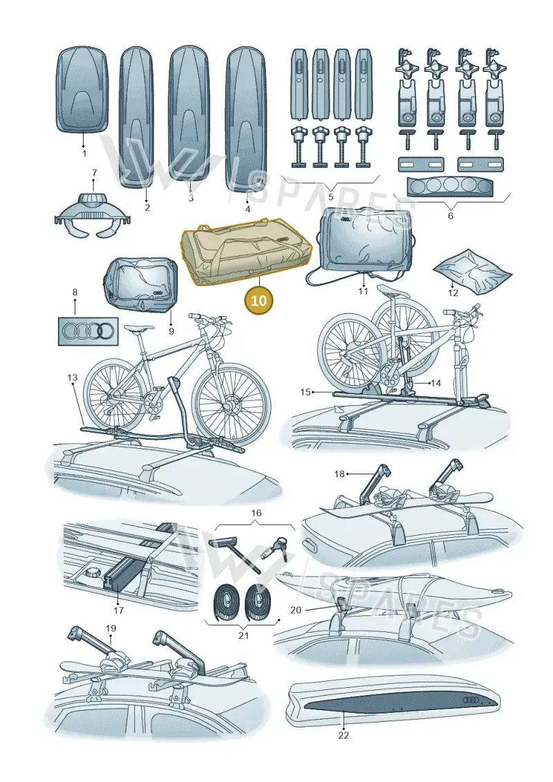 000071154A — Audi TT Coupe/Roadster (2002-2006) diagram 765071040, position 10