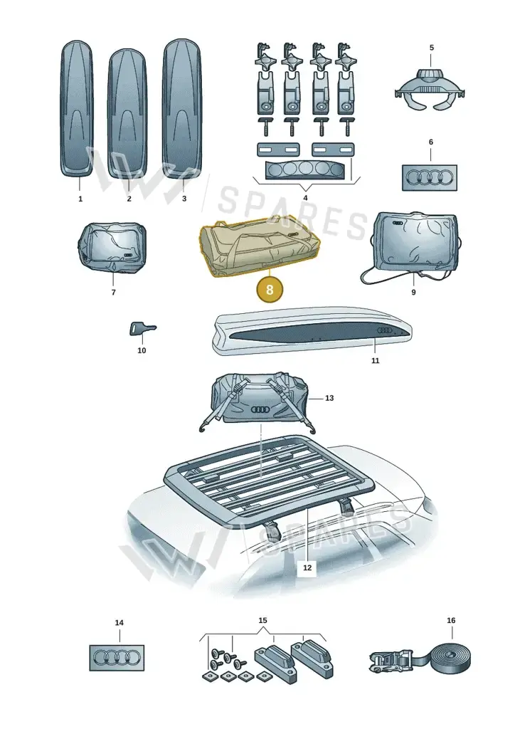 000071154A — Audi A5 Limousine (2024-2025) diagram 586071041, position 8