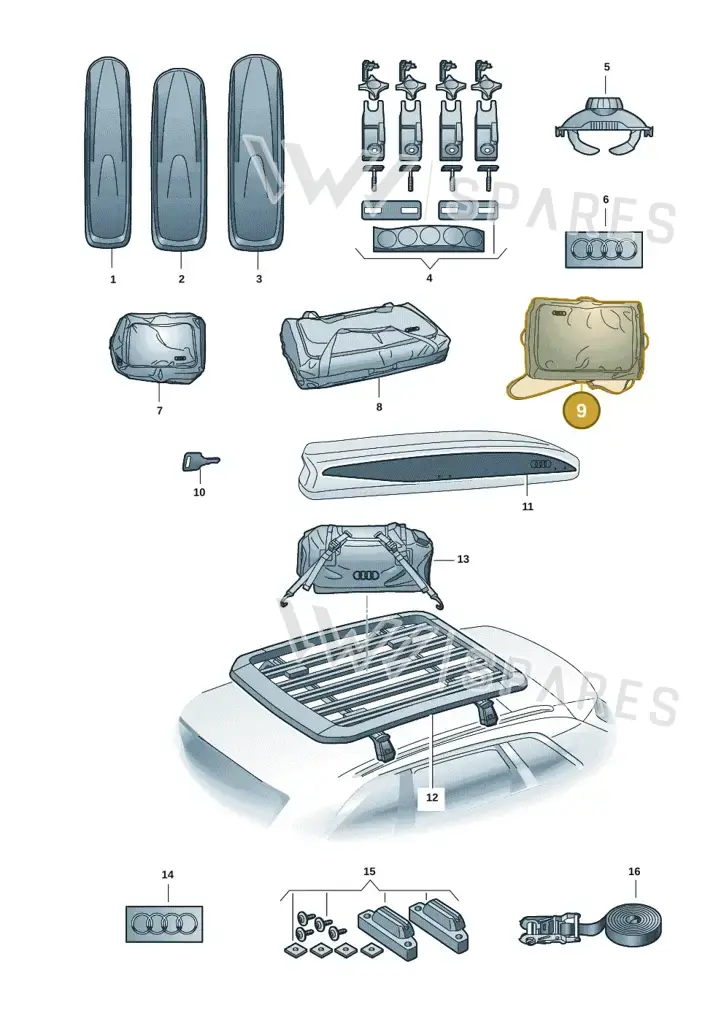 000071154B — Audi A5 Limousine (2024-2025) diagram 586071041, position 9