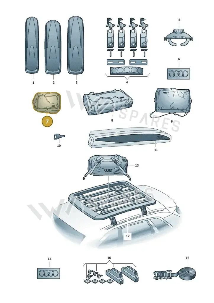 000071154 — Audi A5 Limousine (2024-2025) diagram 586071041, position 7