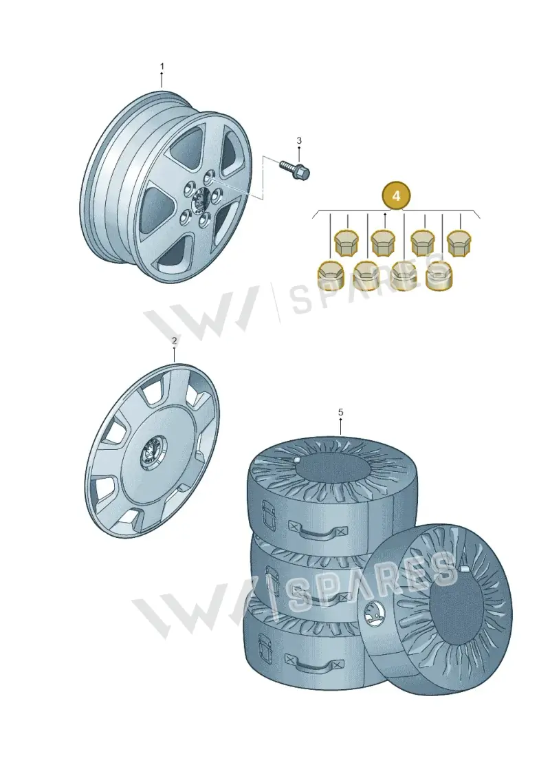 000071215PZ37 — Skoda Octavia (2017-2020) diagram 851071700, position 4