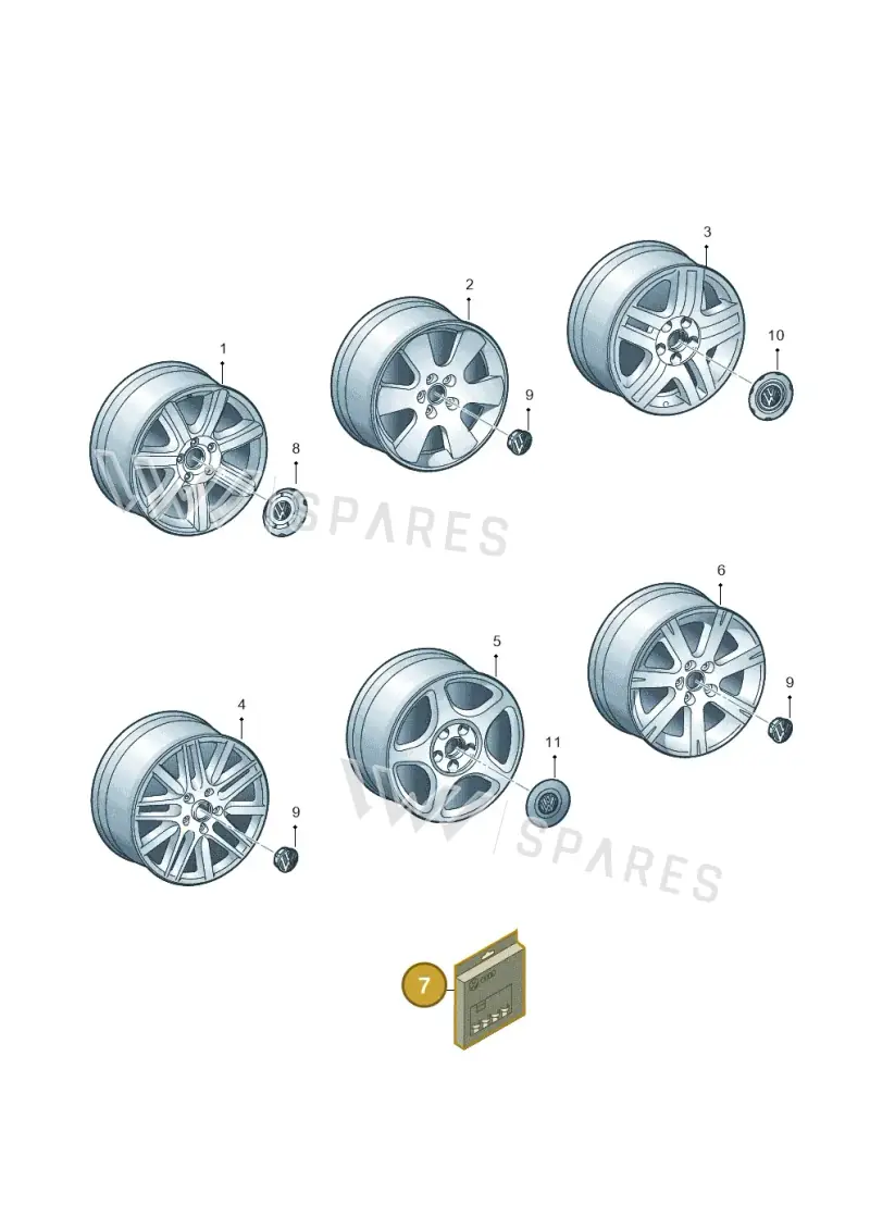 000071597D — Volkswagen Touran 2.0 (2010-2015) diagram 477073100, position 7