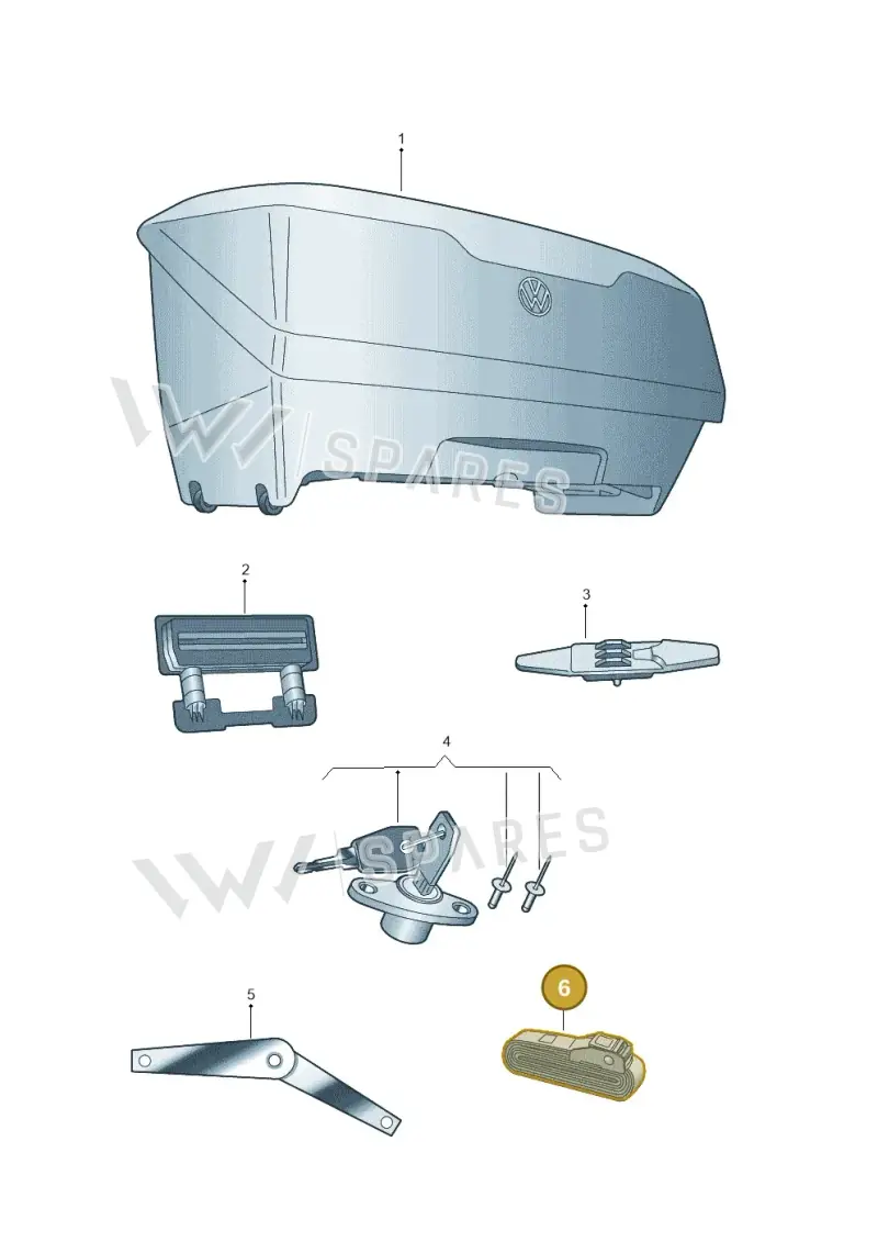 000071790 — Volkswagen T-Roc Cabriolet (2019-2025) diagram 5h0071052, position 6