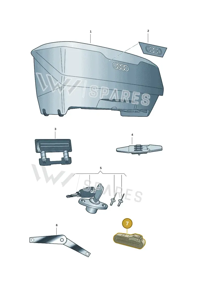 000071790 — Audi Q6 e-tron (2023-2025) diagram 89a071064, position 7