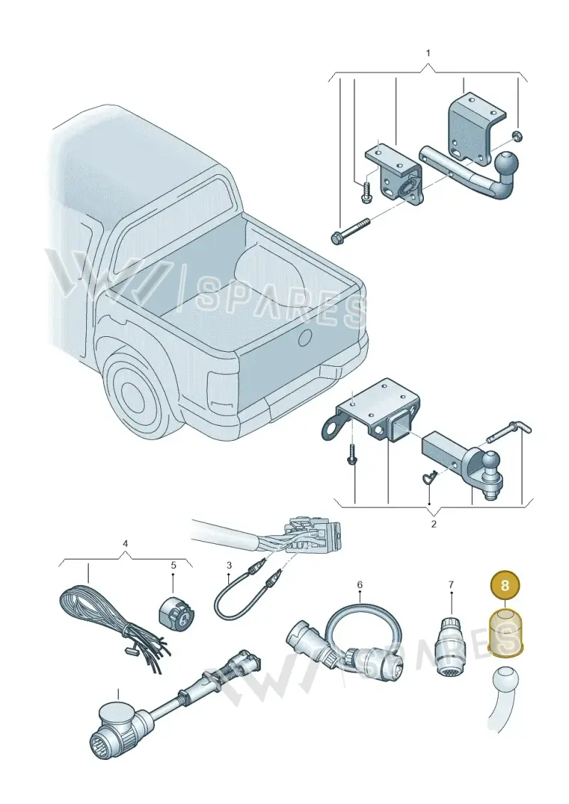 000092201A — Volkswagen Amarok twin cab (2022-) diagram 894071010, position 8