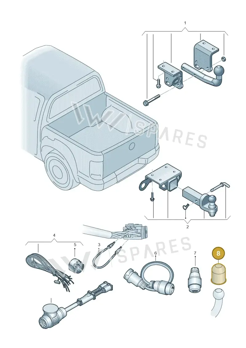 000092205 — Volkswagen Amarok twin cab (2022-) diagram 894071010, position 8