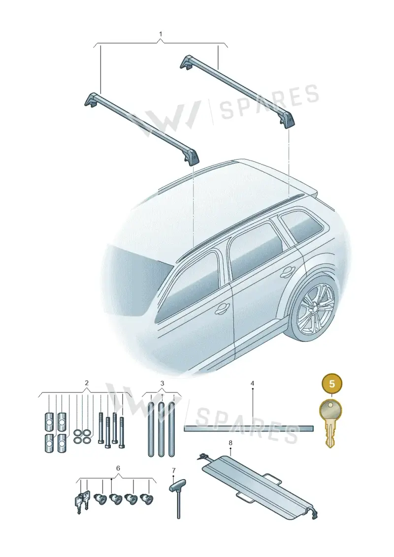 000092795AB — Volkswagen Polo 1.0 BlueMotion (2017-2024) diagram 837071030, position 5