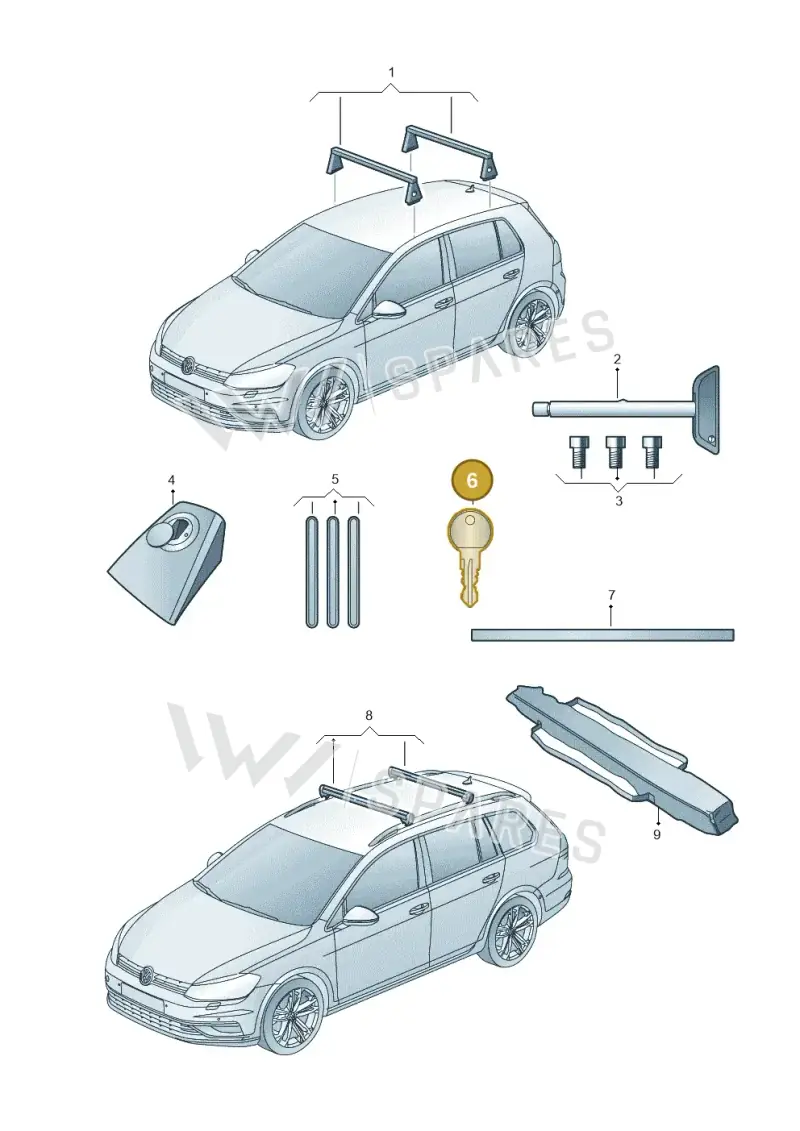 000092795AD — Volkswagen Golf 2.0 BlueMotion (2019-2024) diagram 827071300, position 6