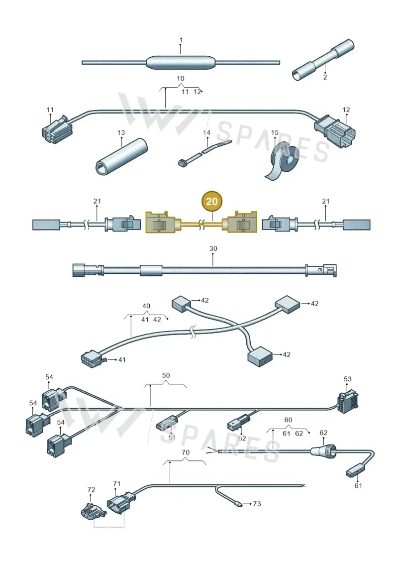 000098600AF — Volkswagen Passat saloon (2014-2024) diagram 793971960, position 20
