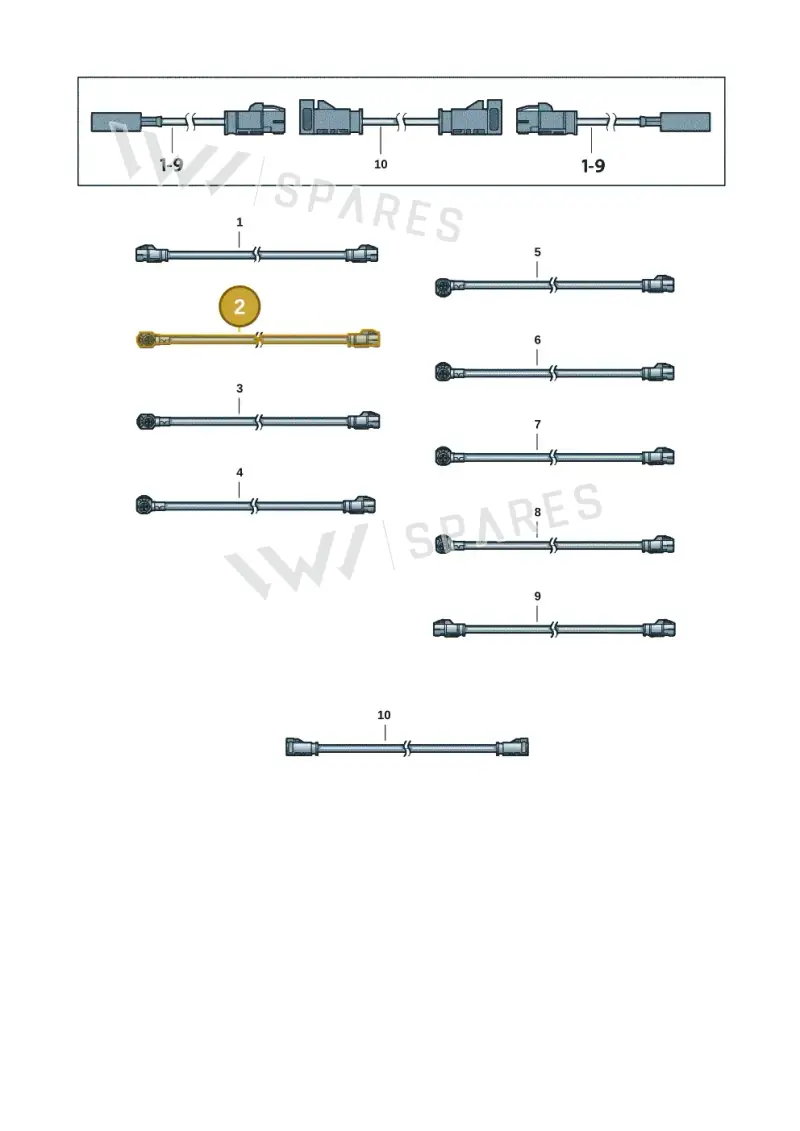 000098602A — Volkswagen Touran 2,0 BlueMotion (2015-2024) diagram 5h0972057, position 2