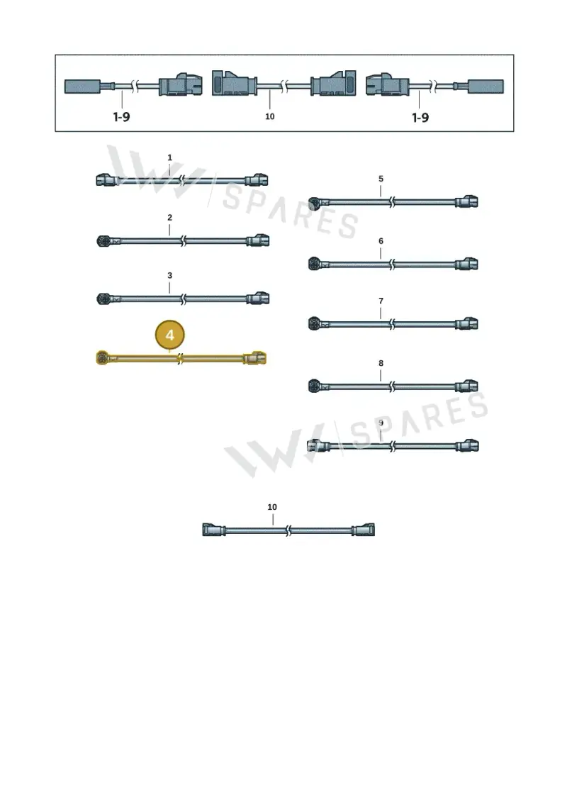 000098603A — Volkswagen Tiguan 2.0 (2023-) diagram 5h0972057, position 4