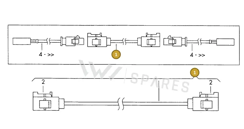 000098651 — Volkswagen 1J0 platform diagram 198035200, position 1