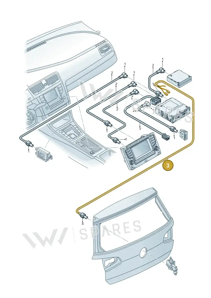 000098657 — Volkswagen Passat saloon (2014-2024) diagram 796972550, position 3