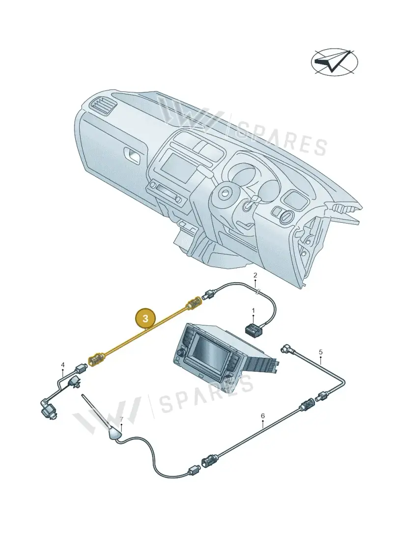 000098657 — Volkswagen Ameo 1,0 (2016-2020) diagram 883972100, position 3
