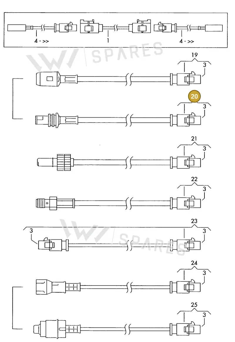 000098684 — Audi 1J0 platform diagram 198035270, position 20