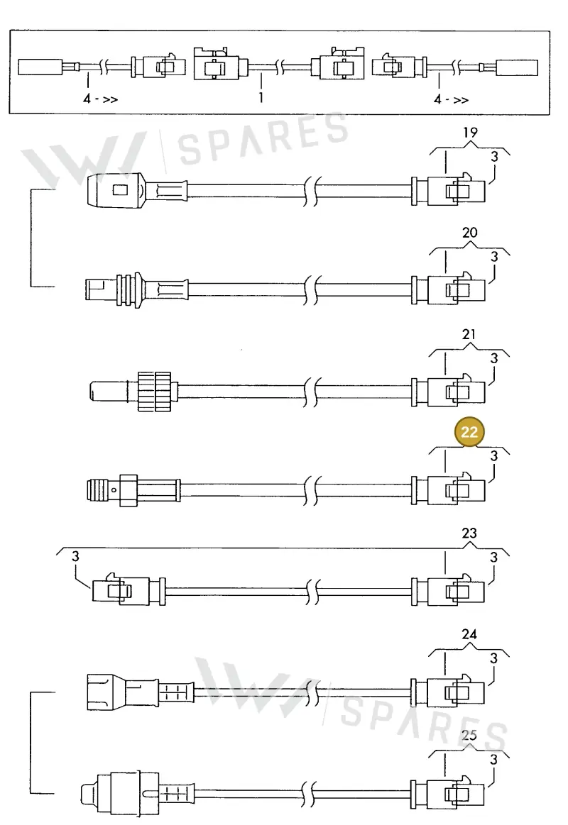 000098686 — Volkswagen 1J0 platform diagram 198035270, position 22