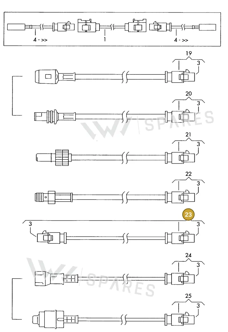 000098692 — Volkswagen 1J0 platform diagram 198035270, position 23