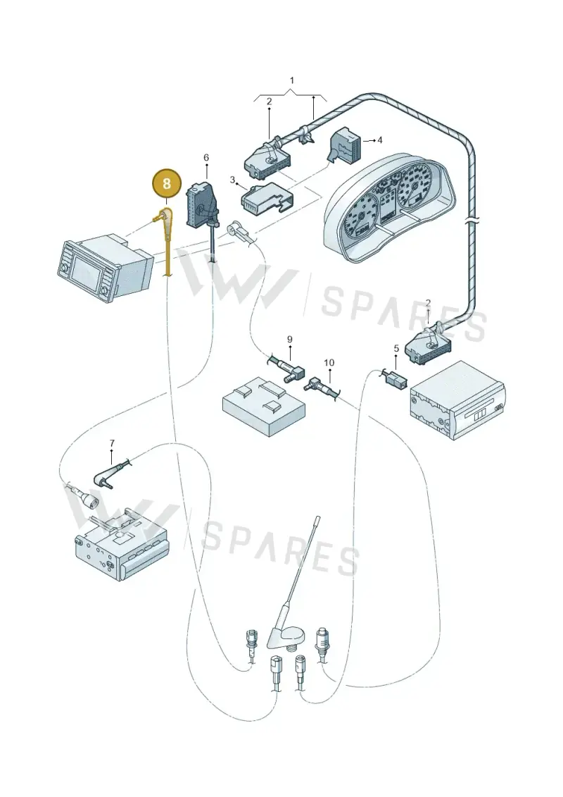 000098693 — Volkswagen GOLF/VAR./4MOT. A4     02 (2001-2002) diagram 266972400, position 8