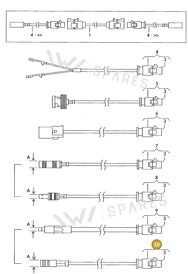 000098699 — Audi 1J0 platform diagram 198035250, position 10
