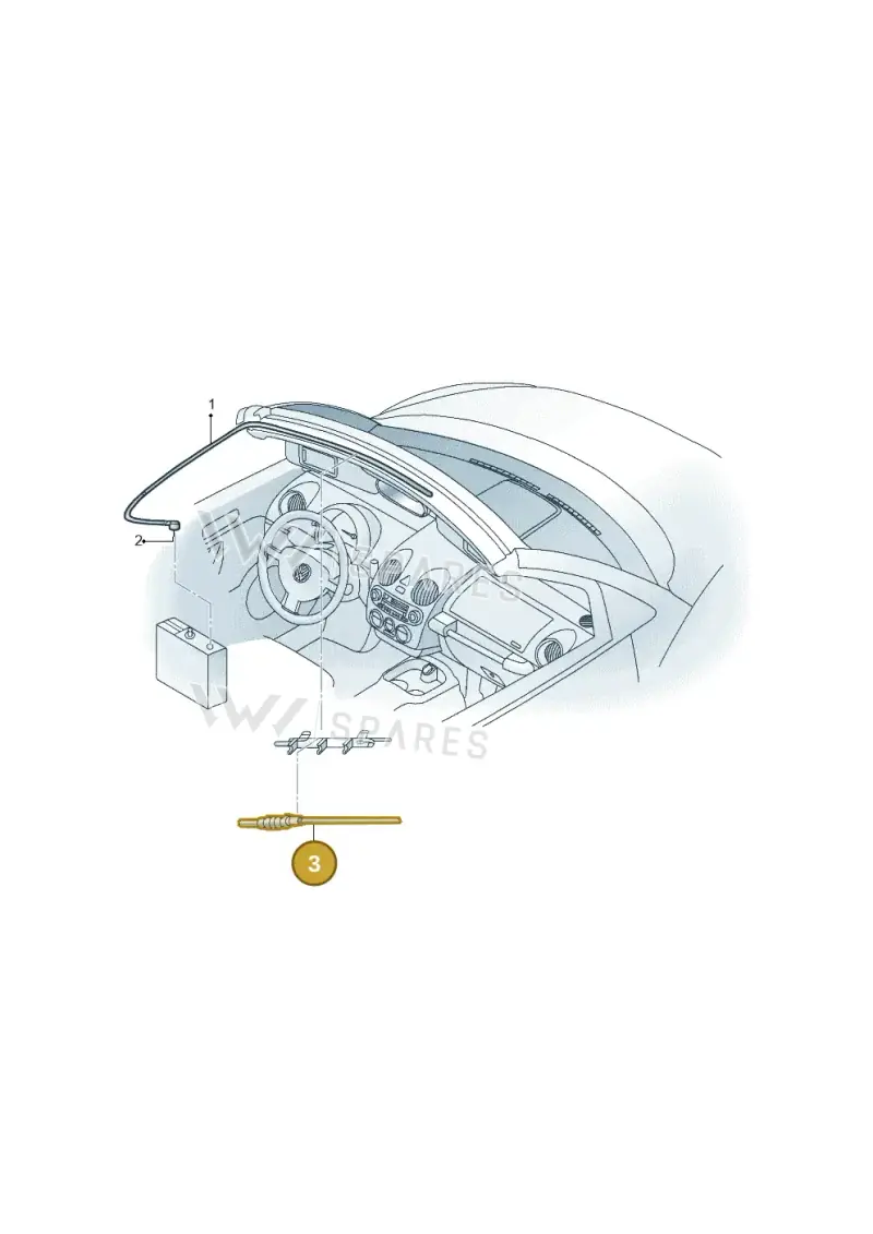 000098699 — Volkswagen New Beetle Cabrio.     06> (2005-) diagram 470035200, position 3