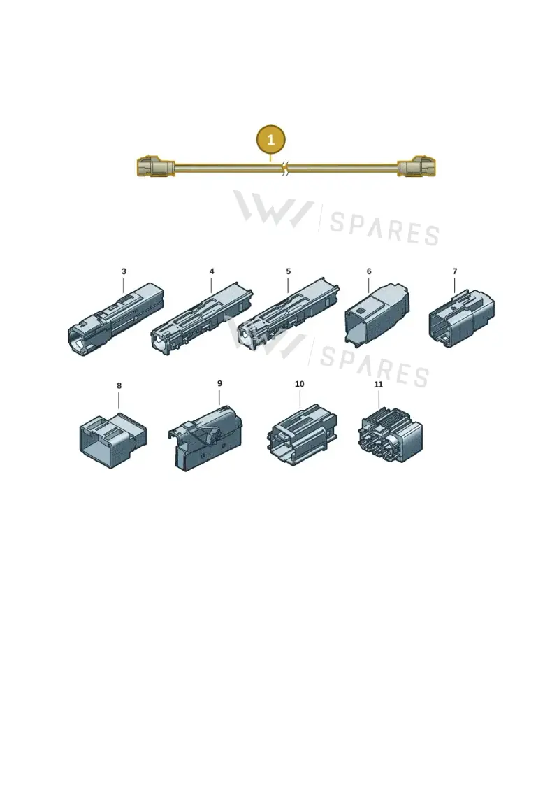 000098800AE — Volkswagen ID.7 (2023-2025) diagram 15a972450, position 1