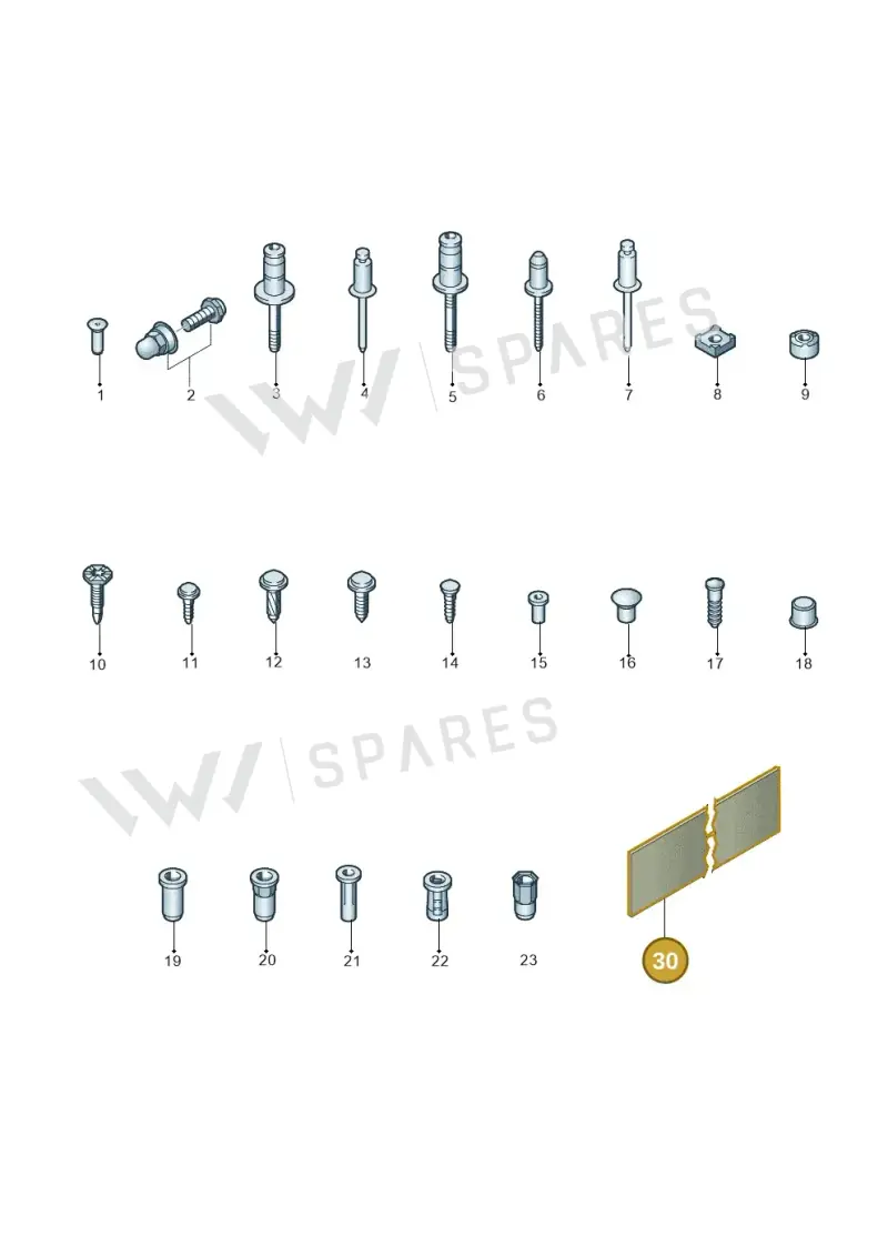 000800981C — Volkswagen Amarok twin cab (2022-) diagram 806800100, position 30