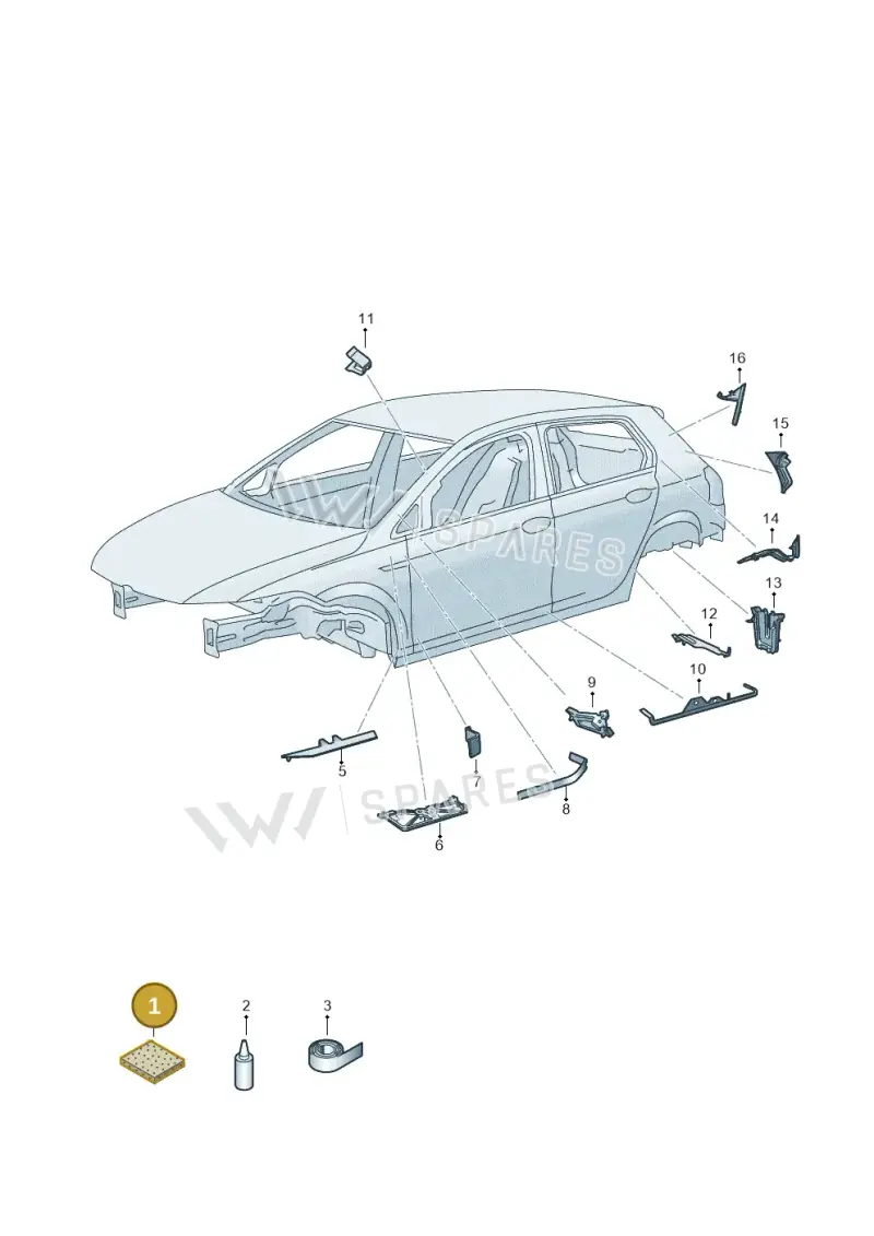 000864663 — SEAT CUPRA Formentor (2020-) diagram 5h0864000, position 1