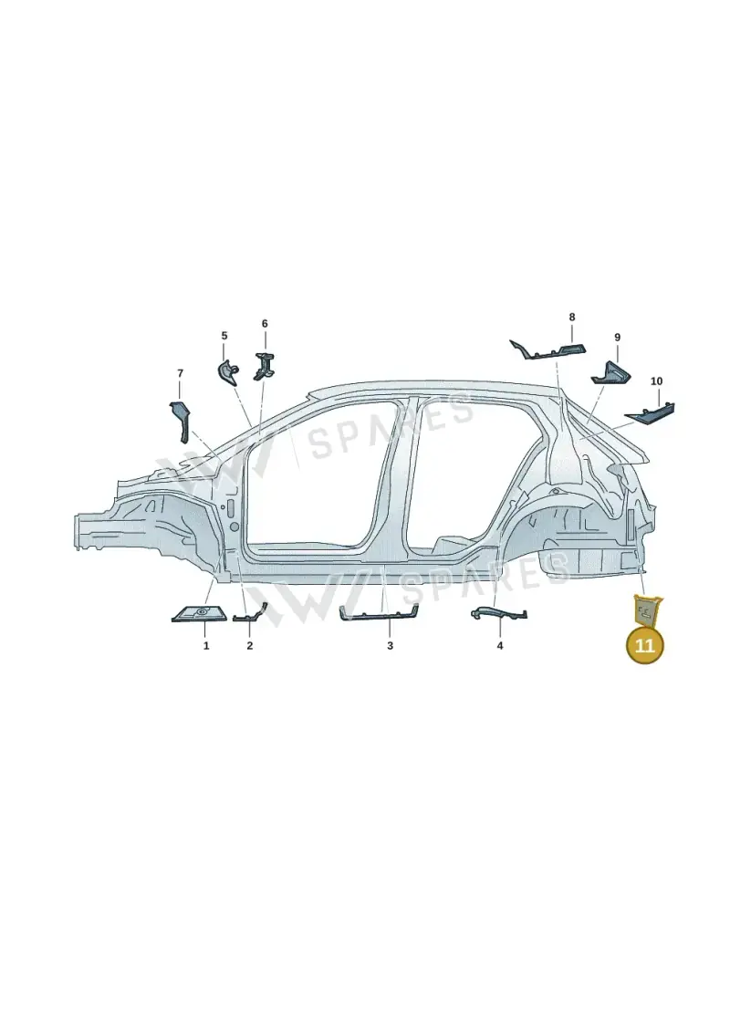 000864663 — Skoda Fabia (2021-2022) diagram 6vn809100, position 11