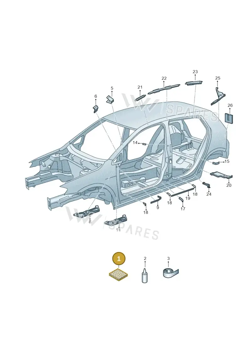 000864663 — SEAT Arona (2017-) diagram 746864000, position 1