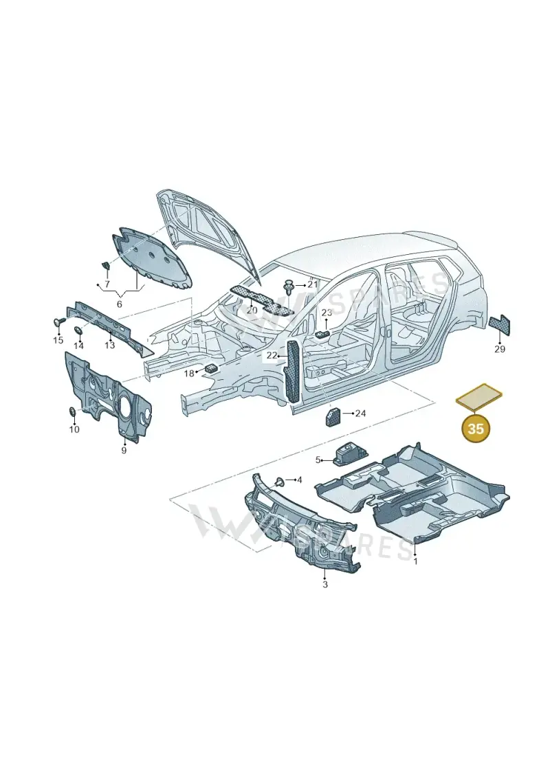 000864663 — SEAT Tarraco (2018-2024) diagram 780863200, position 35