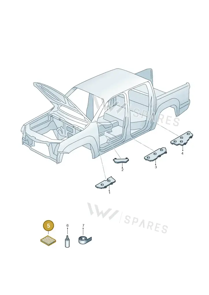000864663 — Volkswagen Amarok (2022-) diagram 683864000, position 5