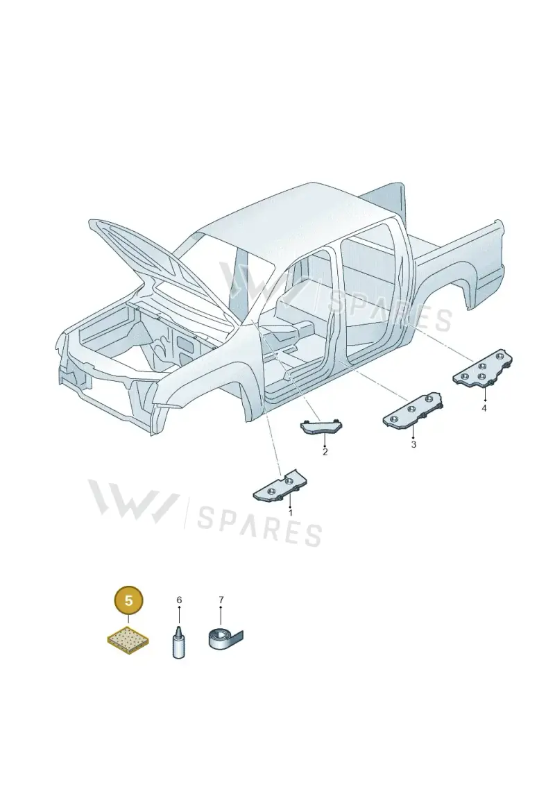 000864663 — Volkswagen Amarok (2022-) diagram 683864000, position 5